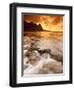 Kauai, Hawaii: Sunset on Tunnels Beach-Ian Shive-Framed Photographic Print