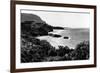 Kauai, Hawaii - View of Lumahai Bay & Beach Photograph-Lantern Press-Framed Premium Giclee Print