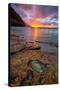 Kauai Sunset at Ke'e Beach, Na Pali Coast, Hawaii-Vincent James-Stretched Canvas