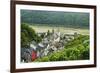 Kaub and River Rhine, Rhineland-Palatinate, Germany, Europe-Jochen Schlenker-Framed Photographic Print