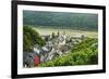 Kaub and River Rhine, Rhineland-Palatinate, Germany, Europe-Jochen Schlenker-Framed Photographic Print