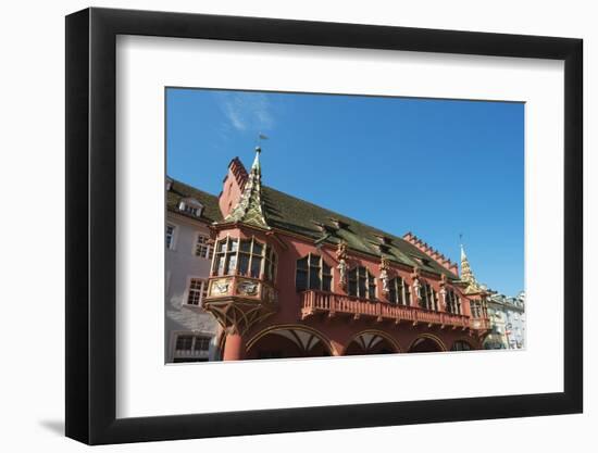 Kaufhaus in Munsterplatz, Freiburg, Baden-Wurttemberg, Germany, Europe-Christian Kober-Framed Photographic Print