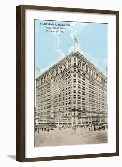 Kaufman and Baer Department Store, Pittsburgh-null-Framed Art Print