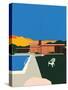 Kaufmann Desert House Poolside-Rosi Feist-Stretched Canvas