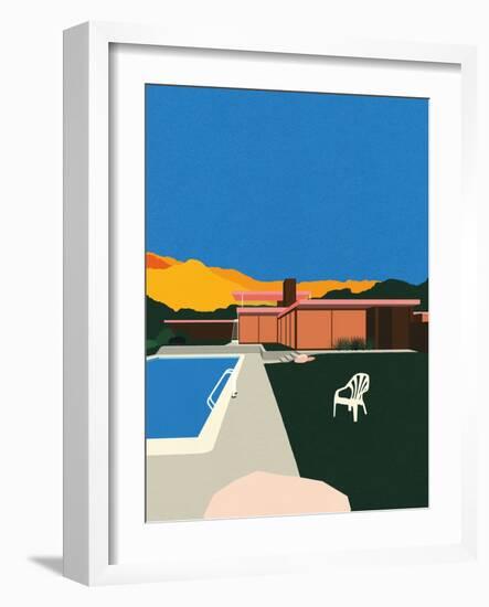 Kaufmann Desert House Poolside-Rosi Feist-Framed Giclee Print