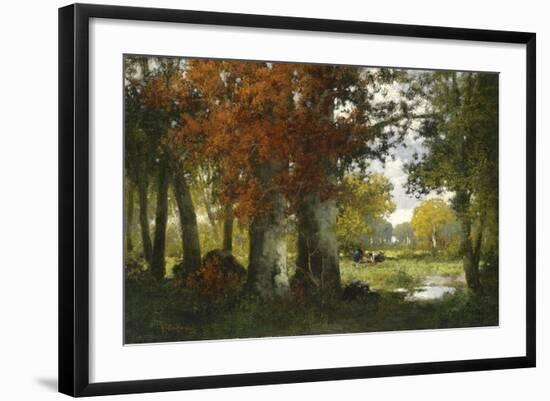 Kaufmann - Working in the Forest-null-Framed Giclee Print
