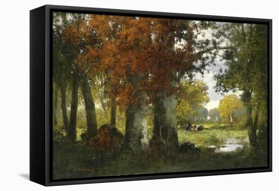 Kaufmann - Working in the Forest-null-Framed Stretched Canvas