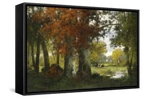 Kaufmann - Working in the Forest-null-Framed Stretched Canvas