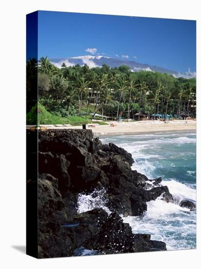 Kauna Oa Beach, at Mauna Kea Beach Hotel, Island of Hawaii, United States of America-null-Stretched Canvas