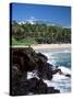 Kauna Oa Beach, at Mauna Kea Beach Hotel, Island of Hawaii, United States of America-null-Stretched Canvas