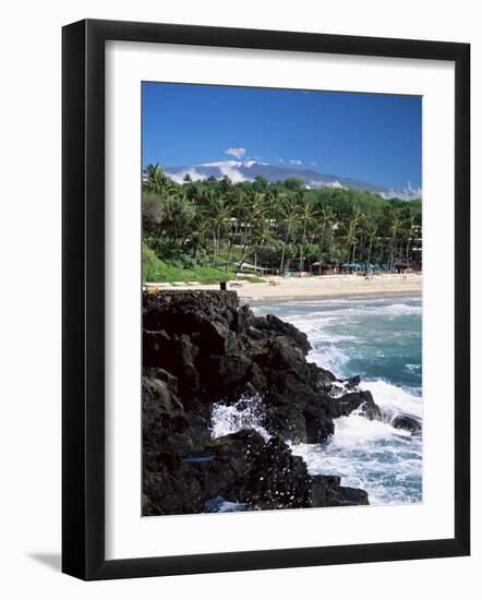 Kauna Oa Beach, at Mauna Kea Beach Hotel, Island of Hawaii, United States of America-null-Framed Photographic Print