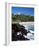 Kauna Oa Beach, at Mauna Kea Beach Hotel, Island of Hawaii, United States of America-null-Framed Photographic Print