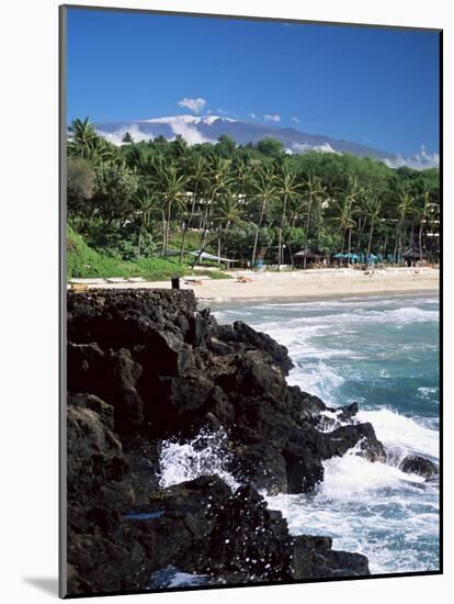 Kauna Oa Beach, at Mauna Kea Beach Hotel, Island of Hawaii, United States of America-null-Mounted Photographic Print