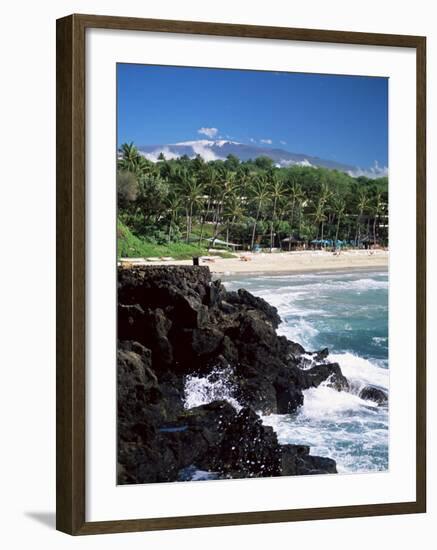 Kauna Oa Beach, at Mauna Kea Beach Hotel, Island of Hawaii, United States of America-null-Framed Photographic Print