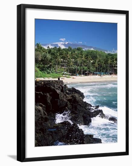 Kauna Oa Beach, at Mauna Kea Beach Hotel, Island of Hawaii, United States of America-null-Framed Photographic Print