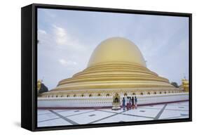 Kaungmudaw Pagoda, Sagaing, Myanmar (Burma), Southeast Asia-Alex Robinson-Framed Stretched Canvas