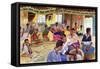 Kava Drinking Ceremony, Fiji, 1999-Robert Tyndall-Framed Stretched Canvas