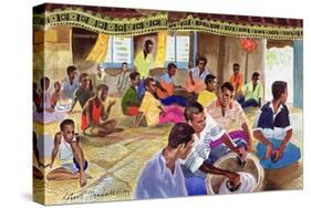 Kava Drinking Ceremony, Fiji, 1999-Robert Tyndall-Stretched Canvas