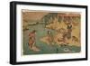 Kawa De No Sentaku-Utagawa Toyokuni-Framed Giclee Print