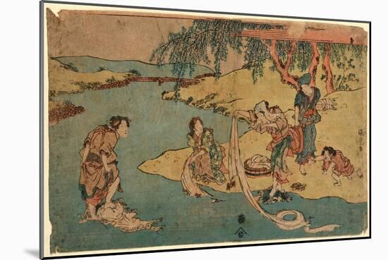 Kawa De No Sentaku-Utagawa Toyokuni-Mounted Giclee Print