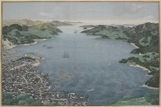 Nagasaki Harbour Aerial-Kawahara Keiga-Art Print