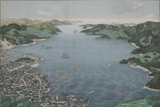 Nagasaki Harbour, c.1800-50-Kawahara Keiga-Framed Stretched Canvas