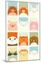 Kawaii - Furry Friends-Trends International-Mounted Poster