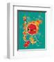 Kawaii in the Sky-Michael Buxton-Framed Art Print