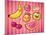 Kawaii Smiling Fruits-diarom-Mounted Art Print