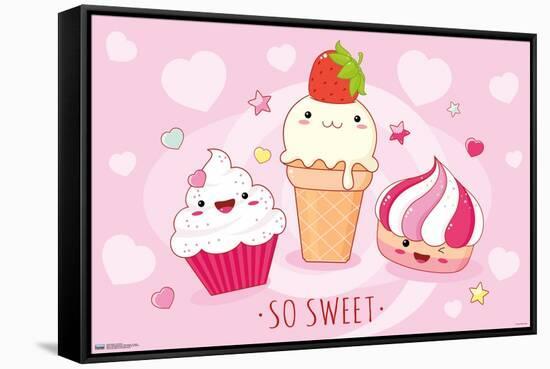 Kawaii - So Sweet-Trends International-Framed Stretched Canvas