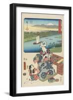 Kawasaki, July 1854-Utagawa Hiroshige-Framed Giclee Print