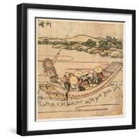 Kawasaki-Katsushika Hokusai-Framed Giclee Print