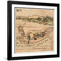 Kawasaki-Katsushika Hokusai-Framed Giclee Print