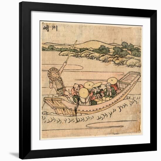 Kawasaki-Katsushika Hokusai-Framed Giclee Print