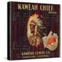 Kaweah Chief Oranges - Lemon Cove, California - Citrus Crate Label-Lantern Press-Stretched Canvas