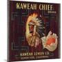 Kaweah Chief Oranges - Lemon Cove, California - Citrus Crate Label-Lantern Press-Mounted Art Print