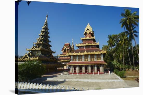 Kawhnat Monastery, Near Maylamyine (Moulmein), Mon State, Myanmar (Burma), Asia-Tuul-Stretched Canvas