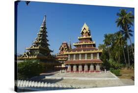 Kawhnat Monastery, Near Maylamyine (Moulmein), Mon State, Myanmar (Burma), Asia-Tuul-Stretched Canvas