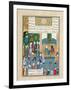 Kay Khusraw Welcomed by His Grandfather, Kay Kaus, King of Iran-null-Framed Premium Giclee Print