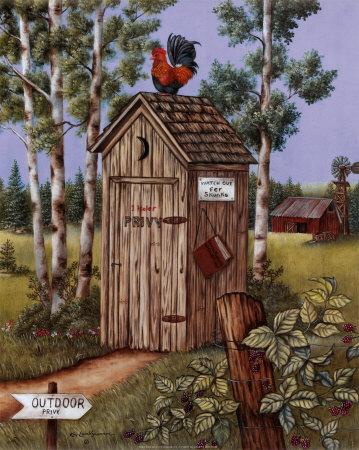 Old Outhouse Art Print Home Decor Wall Art Poster