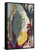 Kay Meets the Snow Queen-Harry Clarke-Framed Stretched Canvas