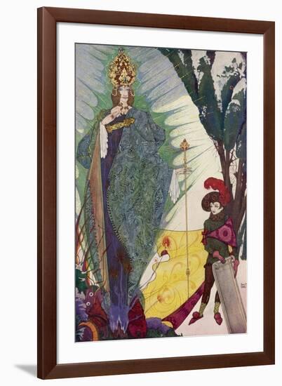 Kay Meets the Snow Queen-Harry Clarke-Framed Photographic Print