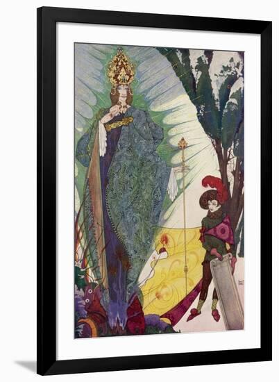 Kay Meets the Snow Queen-Harry Clarke-Framed Photographic Print