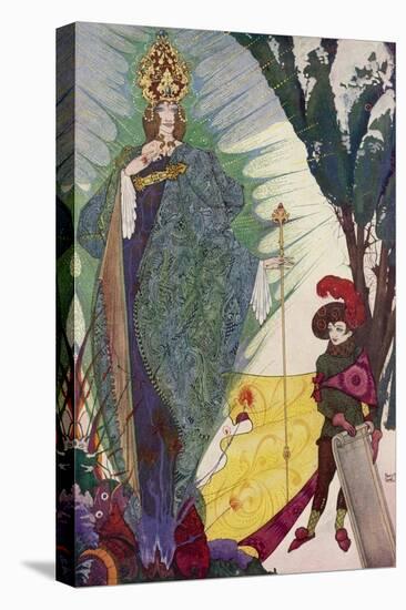 Kay Meets the Snow Queen-Harry Clarke-Stretched Canvas