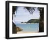 Kayak at Watering Cove, Abel Tasman National Park, Nelson, South Island, New Zealand-Kober Christian-Framed Photographic Print