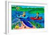 Kayak Blue-Deborah Cavenaugh-Framed Art Print