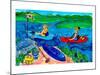 Kayak Blue-Deborah Cavenaugh-Mounted Art Print