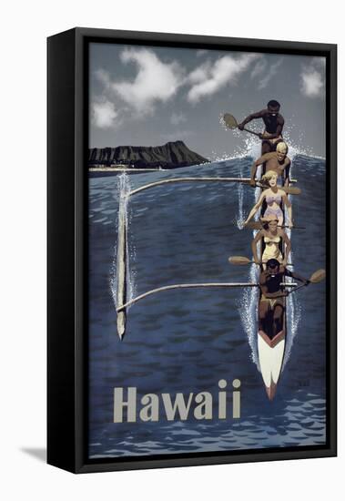 Kayak Hawaii-null-Framed Stretched Canvas