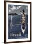 Kayak Hawaii-null-Framed Giclee Print