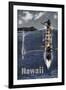 Kayak Hawaii-null-Framed Giclee Print